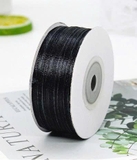 Ruy băng bản 0,3cm x 50m - Đen