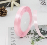 Ruy băng Trơn bản Nhỏ ( 1cm)- Hồng nhạt