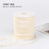 ruy băng xốp 0.5cm màu Kem