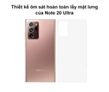 Dán PPF trong suốt chống trầy mặt lưng cho Samsung Note 20 Ultra