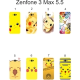 Ốp lưng Zenfone 3 Max 5.5 dẻo in hình Pikachu