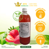 KOMBUCHA DÂU TÂY 1 Lít – Fresh & Cool (Trà Kombucha Dâu Tây - Giảm Cân - Làm Đẹp)