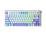 Keyboard Aula F75 - Grey Wood V3 Switch - tím trắng - 1