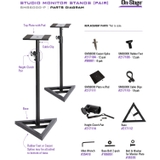 On-Stage SMS6600-P / 6000-P Studio Monitor Stands (cặp)