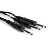 Hosa Y Cable CYP-105 (1/4in TS - 2 1/4in TS) (1.5m)