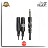 Hosa Y Cable YPP-118 (1/4in TRS - Dual 1/4in TRSF) (Dây cáp nhân đôi 6.35mm stereo)