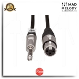 Hosa Pro Balanced Interconnect HXS-000 (REAN XLR3F - 1/4in TRS) (Dây cáp canon cái 6.35mm)