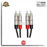 Hosa Pro Stereo Interconnect HRR-000X2 (Dual REAN RCA) (Dây cáp bông sen)