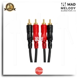 Hosa Stereo Interconnect CRA-203AU (3m) (Dual Gold-plated RCA) (Dây cáp bông sen mạ vàng)