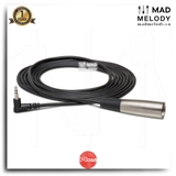 Hosa Microphone Cable XVM-105M (1.5m) (Right-angle 3.5mm TRS - XLR3M) (Dây cáp Micro 3.5mm gập)