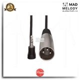 Hosa Microphone Cable XVM-105M (1.5m) (Right-angle 3.5mm TRS - XLR3M) (Dây cáp Micro 3.5mm gập)