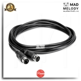 Hosa MIDI Cable MID-310BK (3m) (5-pin DIN) (Dây cáp MIDI)