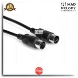 Hosa MIDI Cable MID-310BK (3m) (5-pin DIN) (Dây cáp MIDI)
