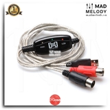 Hosa TRACKLINK MIDI to USB Interface Cable USM-422 (1.8m) (MIDI I/O - USB Type A) (Dây cáp chuyển đổi MIDI USB)