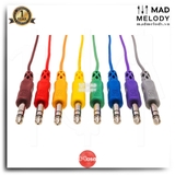 Hosa Balanced Patch Cables CSS-800-PATCH (8pcs) (1/4in TRS) (Bộ dây cáp Patch 6.35mm TRS)