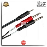 Hosa Stereo Breakout CMP-150 (3.5mm TRS - Dual 1/4in TS) (Dây cáp tách stereo 6.35mm)