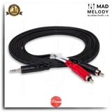 Hosa Stereo Breakout CMR-200 (3.5mm TRS - Dual RCA) (Dây cáp tách stereo bông sen)