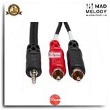 Hosa Stereo Breakout CMR-200 (3.5mm TRS - Dual RCA) (Dây cáp tách stereo bông sen)