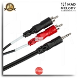 Hosa Stereo Breakout CMR-200 (3.5mm TRS - Dual RCA) (Dây cáp tách stereo bông sen)