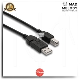 Hosa High Speed USB Cable USB-203FB (0.9m) (Flex Type A - Type B) (Dây cáp đầu xoay USB Type B)