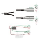 Hosa Stereo Breakout CYX-400M (3.5mm TRS - 2XLR3M)