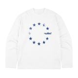 Áo tay dài trắng vòng sao NULLED Star Circle Tee N-T3116-HC-T16-T