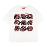 Áo thun trắng in môi NULLED Desire Lips Tee N-T3154-N-T00-T