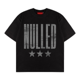 Áo thun đen in chữ xước NULLED Grunge Star Tee N-T3138-N-T00-D