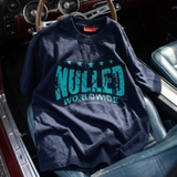Áo thun đen in chữ NULLED Cyan Grunge Tee N-T3130-N-T00-D
