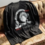 Áo tay dài đen mắt vỡ NULLED Illusion Tee N-T3134-HC-T16-D