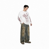 Áo tay dài trắng NULLED Star Number Longsleeve N-T3198-HC-T10-T