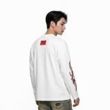 Áo tay dài trắng NULLED Star Number Longsleeve N-T3198-HC-T10-T