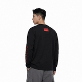 Áo tay dài đen NULLED Flame Skull Longsleeve N-T3201-HC-T10-D