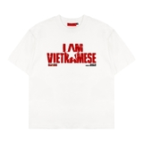 Áo thun trắng chữ đỏ NULLED Vietnamese Letter Tee | N-T3106-N-T00-T