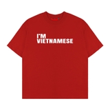 Áo thun đỏ đô NULLED Vietnamese Typography Tee N-T3121-N-T00-DO