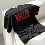 Áo thun đen in chữ NULLED Gothic Logo Tee N-T3139-N-T00-D