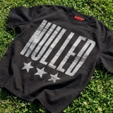 Áo thun đen in chữ xước NULLED Grunge Star Tee N-T3138-N-T00-D