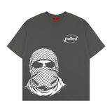 Áo thun xám chuột in NULLED Ninja Mask N-T3146-N-T00-XC