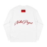 Áo tay dài trắng NULLED Script Project Longsleeve N-T3204-HC-T10-T