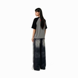 Áo thun đỏ boxy NULLED Retro Cracked Oval Tee | N-T396-N-T00-DO