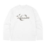 Áo tay dài trắng in hoa văn sao NULLED Lunar Sparkle Tee N-T3129-HC-T16-T