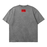 Áo thun xám wash in graffiti NULLED City Graffiti Tee  N-T3112-HC-T13-X