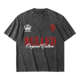 Áo thun wash xám huy hiệu NULLED Original Culture Tee N-T3136-HC-T13-D