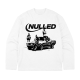 Áo tay dài trắng in NULLED Cyber Rider Tee N-T3127-HC-T16-T