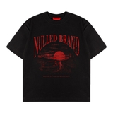 Áo thun đen xe đua hoàng hôn NULLED Lost Highway Tee N-T3135-N-T00-D