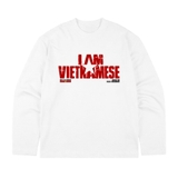 Áo thun trắng tay dài NULLED Vietnamese Letter Tee| N-T3106-HC-T16-T