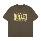 Áo thun nâu in chữ NULLED Grunge Star Tee  N-T3126-N-T00-N