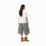 Áo thun trắng boxy NULLED Cyber Blue Y2K Tee | N-T398-N-T00-T
