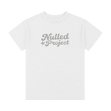 Áo baby tee trắng in chữ bạc NULLED Project Star Tee N-T3226