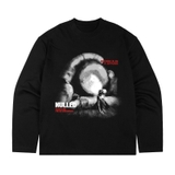 Áo tay dài đen mắt vỡ NULLED Illusion Tee N-T3134-HC-T16-D
